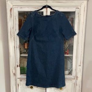 Boden Woman’s Denim Shift Dress, Size 12